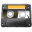 Cassette Yellow Icon 32px png